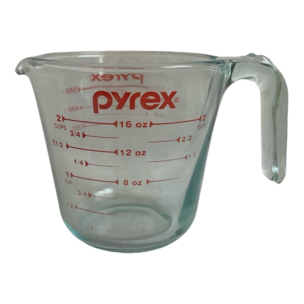 Vintage PYREX 2-Cup Clear Glass Measuring Jug Measuring Cup Excellent - Picture 3 of 6